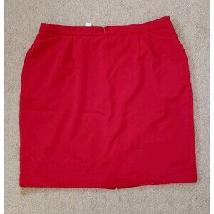 Vintage 80s USA Made Ellen Kaye For Nordstrom Women's Wool Skirt Red Size 24PW